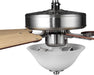 Airpro Collection 52'' Five-Blade Ceiling Fan with White Etched Light Kit