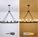 16 Lights Black Wagon Wheel Chandelier, 40 Inch Large Farmhouse Light Fixture round Rustic Pendant Light, Wagon Chandelier for Porch High Ceilings Dining Room Living Room Entryway