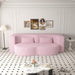 Powder Pink UltraComfort Contemporary Foldable Sleeper Sofa