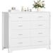 White Dresser with 8 Deep Drawers