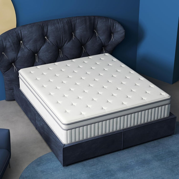12 Inch Twin Size Mattress,Hybrid Twin Mattress in a Box Gel Memory Foam Mattresses with Pocket Springs,Medium Firm,Pressure Relief,39”*75”*12”
