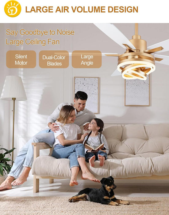 Contemporary 52 Inch White Ceiling Fan Remote Unit