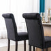 Dining Chairs Set of 4 Mid Century Modern Living Room Chairs with Button Tufted High Back Velvet Armless Chair Comfy Upholstered Side Chairs for Kitchen/Restaurant/Bedroom, Black