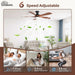 Smart Ceiling Fan With Dimmable Integrated Lighting