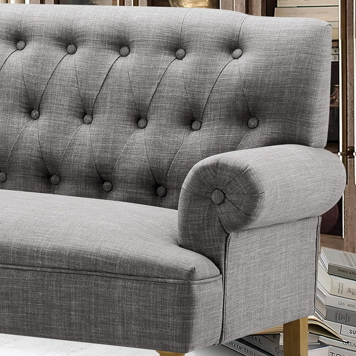 Dove Gray Loveseat Sofa for Living Room