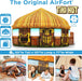 The Original Patented Airfort - Build a Fort in 30 Seconds, Inflatable Fort for Kids, Play Tent for 3-14 Years, a Playhouse Where Imagination Runs Wild, Fan Not Included (Tiki Hut)