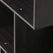 SIMPLY Book Shelf, 3-Tier Geometric Bookshelf, S-Shape Bookcase with Open Shelf, 11.8" X 23.6" X 37.3", for Organization and Storage, for Living Reoom, Bedroom, Home Office, Espresso