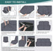 Recliner Sofa Covers Recliner Chair Covers Couch Covers for Reclining Couches with Pockets Washable Furniture Protector with Elastic Bottom (3 Seater, Chocolate)