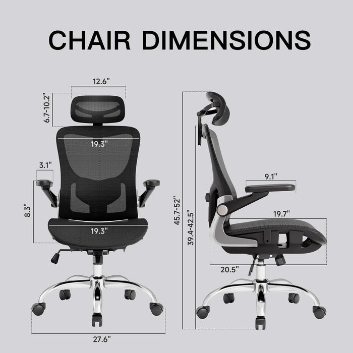 Ergonomic Office Chair, Adjustable Lumbar Support