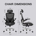 Ergonomic Office Chair, Adjustable Lumbar Support