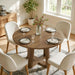 round Dining Table for 4-6 People, 47-Inch Kitchen Table