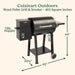 Wood Pellet Grill & Smoker, 465 Square Inches Barrel Pellet Grill for Smoking Meat, Jerky, Vegetables, 8 in 1 BBQ with Digital Control, Auto Start and Temperature Probe