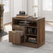 ThirtyTwoInch Walnut Lateral File Cabinet Lockable Assembly