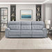 Wll Hugger Power Double Reclining Sof, Microfiber Home Theter Seting, Chrging Ports/Hidden Cup Holders/djustble Hedrest/Dimond Tufting, Power Recliner Couch for Living Room, Gry