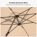 Patio Umbrella 10' X 10' Wind Resistant 5 Tilt Positions Beige