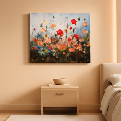 Large Wall Art for Living Room Canvas Prints, Farmhouse Nature Floral Botanical Wall Decor, Colorful Flower Market Modern Home Decor Oil Paintings Bathroom Decor Aesthetic 20"X40"