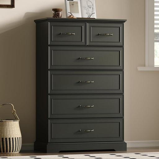 tall black dresser with deep drawers 5 Drawer for Bedroom, Chest and Metal Knobs, Wooden Organizer for Hallway - On Sale - Bed Bath & Beyond additional support plates under each drawer ensures security and bearing capacity Farmhouse Elegantly Crafted Dresser Tall