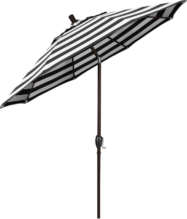 7.5' Rd Pacific Trail Series Aluminum Patio Umbrella, Crank Lift, Push Button Tilt, Bronze Finish, Sunbrella Cabana Classic Fabric