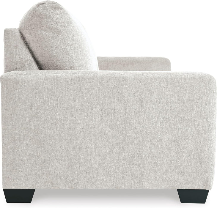 White Queen Upholstered Sleeper Sofa With GelMemoryFoam