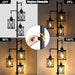 Dimmable Farmhouse Floor Lamp, Industrial Floor Lamp for Living Room with 3 X 6W LED Bulbs, 3 Light Rustic Standing Tall Lamp for Bedroom, Office, 68"