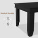 Farmhouse Dining Table for 6-8 People, 71 in Long Kitchen Tables with Wooden Sturdy Frame, 6 Ft Large Rectangular Dinner Table for Dining Room, Kitchen, Black, 63" Non-Extendable