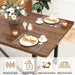 66-86" Extendable Dining Table for 4-10 People, Farmhouse Table,Walnut