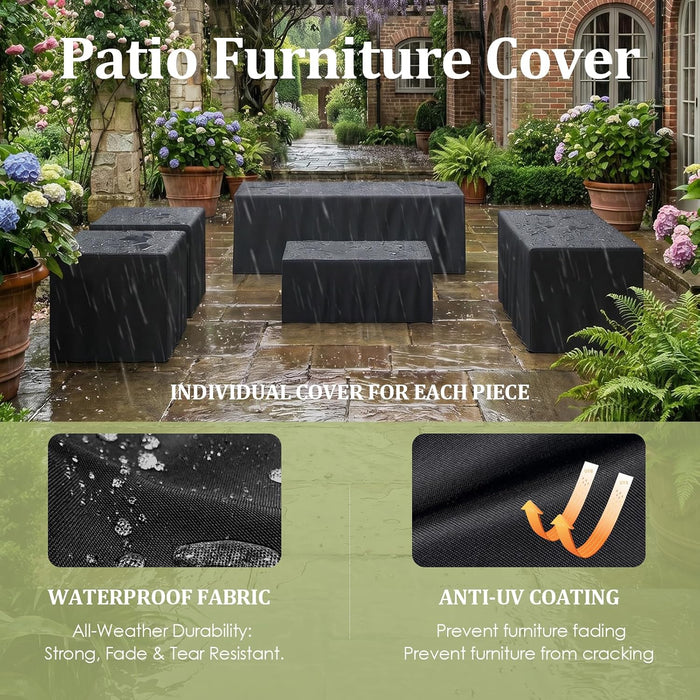 Aluminum Outdoor Patio 2 PCS Armchair Set, Washable Thick Cushions, All-Weather Modern Metal Furniture for Garden, Backyard, Porch, Oatmeal