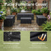 Aluminum Outdoor Patio 2 PCS Armchair Set, Washable Thick Cushions, All-Weather Modern Metal Furniture for Garden, Backyard, Porch, Oatmeal