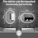 Oval LED Bathroom Mirror, 24"X 36" Frameless LED Mirror with Front Light and Backlit, Anti-Fog, Dimmable Modern Wall Mounted Lighted Mirror, Pill-Shaped Smart Mirror Bathroom