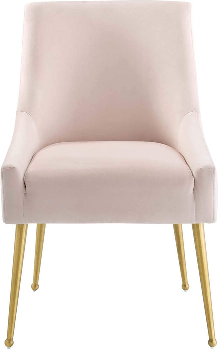 Discern Upholstered Performance Velvet Dining Chair, Pink