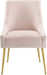 Discern Upholstered Performance Velvet Dining Chair, Pink