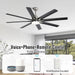 Smart Reversible Ceiling Fan With Integrated Lighting
