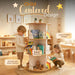 Rotating Kids Bookcase ThreeSixty Degree White Wooden