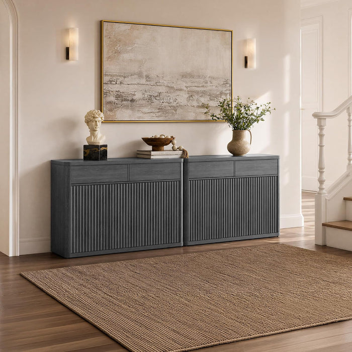 Buffet Cabinet with Storage - Storage Cabinet with Doors & Shelves | Accent Credenza Buffet Table with 2 Drawer Buffets & Sideboards for Living Room Dining Room Kitchen Entryway Office