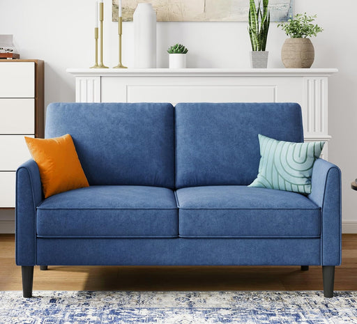 Modern Blue Loveseat for Small Spaces