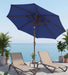 10FT Patio Umbrella, Outdoor Umbrella with Push Button Tilt and Crank, 8 Sturdy Ribs, UV Protection & Waterproof Market Umbrella for Pool, Backyard, Beach,Deck