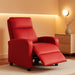 Recliner Chair for Living Room Recliner Sofa Reading Chair Winback Single Sofa Modern Home Theater Seating Lounge with PU Leather Padded Seat Backrest