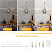 Black Gold Six Light Geometric Industrial Chandelier