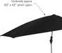 Versa-Brella UPF 50+ Personal Sun Shade - Portable Umbrella for Sports & Outdoors - Secure Clamp, 360-Degree Swivel Adjustable Position for Maximum Sun Protection - Compact with Carry Case