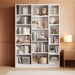 Triple Wide Bookshelf, 6 Tier Large Bookshelf, Bookcase with 17 Open Display Shelves, 74'' Tall Bookcases and Bookshelves for Living Room, Home Office, Library, White
