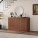 6 Drawer Dresser for Bedroom, 47.3" Wide Modern Chest of Drawers Dresser TV Stand, Wood Drawer Organizer for Living Room, Hallway