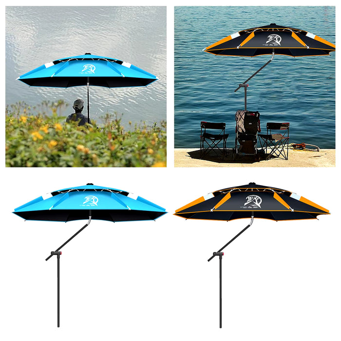 Fishing Umbrella Adjustable Angle Large Multi Directional Outdoor Parasol