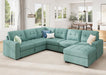 Sectional Sleeper Sofa Bed With Integrated Storage
