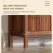 SeventyOneInch Walnut Arched Pantry Cabinet Shelves