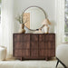 47" Wide 6 Drawer Dresser for Bedroom, Skeleton Line Design