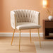 Modern Velvet Dining Chair with Gold Metal Legs, Set of 4 Luxury Tufted Dining Chairs for Living Room, Bedroom, Kitchen