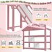 Twin Size Metal Loft Bed With UnderbedStorageShelves
