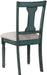 Furniture Willow, Teal Blue, Set of 2 Side Chair,