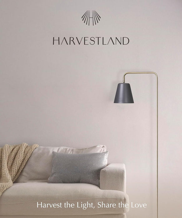 Steady Brass Floor Reading Lamp – Adjustable Standing Lamp with Solid Base, Reading Lamps Floor Standing, Grey Reading Floor Lamp for Living Room or over Chair Use