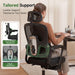 Ergonomic Office Chair with Footrest, 90-145° Reclining Desk Chair